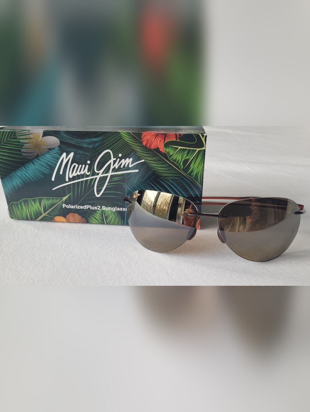 Maui Jim PolarizedPlus2 Sunglasses HCL Sugar Beach Rootbeer With Bronze Lenses - Picture 3 of 8